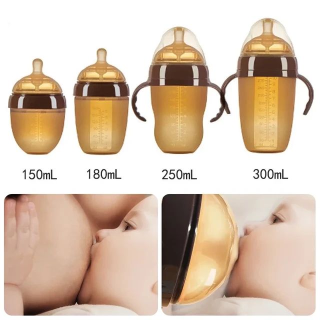 Miniatura 3 de Tetero en silicona chupo forma pezón - TAMAÑO: 9 ONZAS